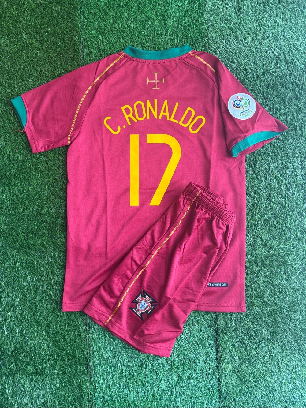 Ronaldo Portugal Jersey kids set